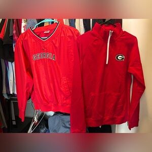 Bundle Deal: Nike and E5 Georgia Bulldogs Pullovers - Sizes M & L